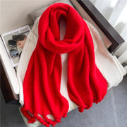 Acrylic tassel scarf, view 11 - MRSLM