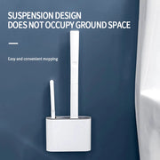 wall hanging toilet brush holder, view 3 - MRSLM