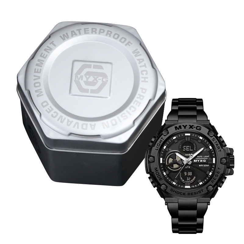 men's business steel quartz watch, view 9 - MRSLM