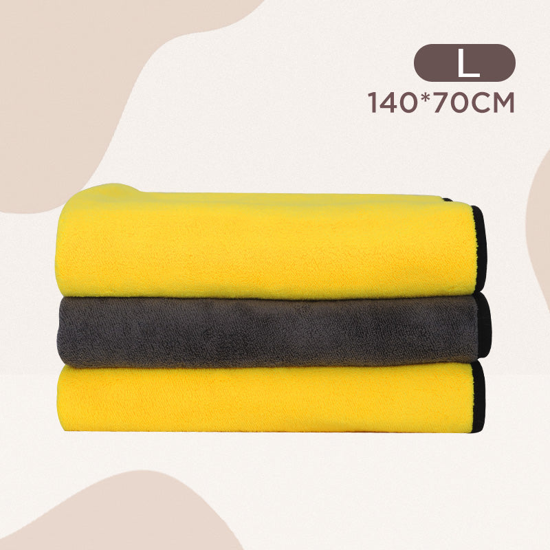 super absorbent pet bath towel, view 2 - MRSLM
