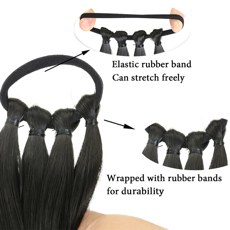 synthetic braided ponytail hair extension, view 9 - MRSLM