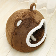 Cozy plush cat bed, view 3 - MRSLM