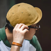 oversize denim golf cap, view 6 - MRSLM