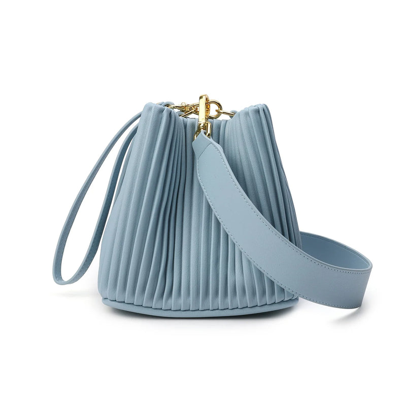 ruched bucket bag, view 8 - MRSLM