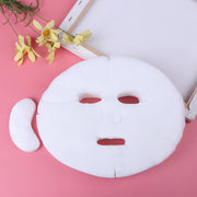 white cotton DIY facial mask sheets, view 2 - MRSLM