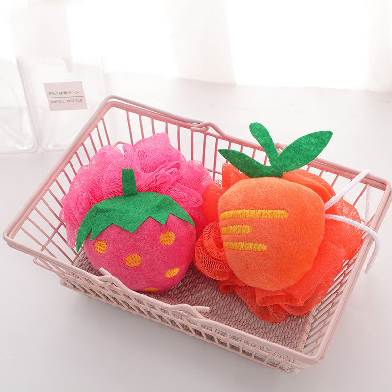 cartoon fruit shower bath ball sponge, view 6 - MRSLM