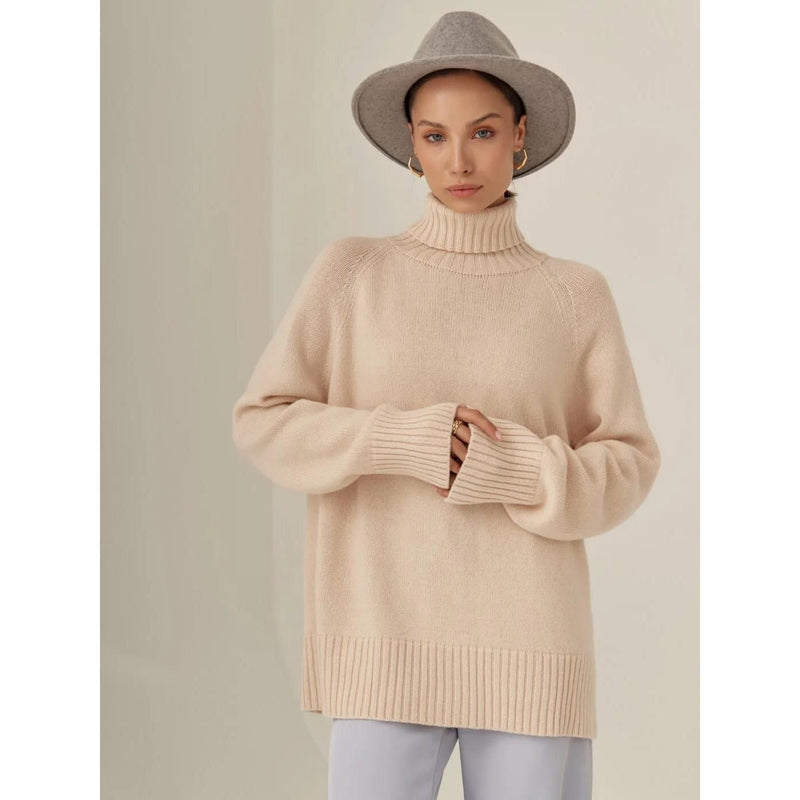 women's turtleneck sweater, view 29 - MRSLM