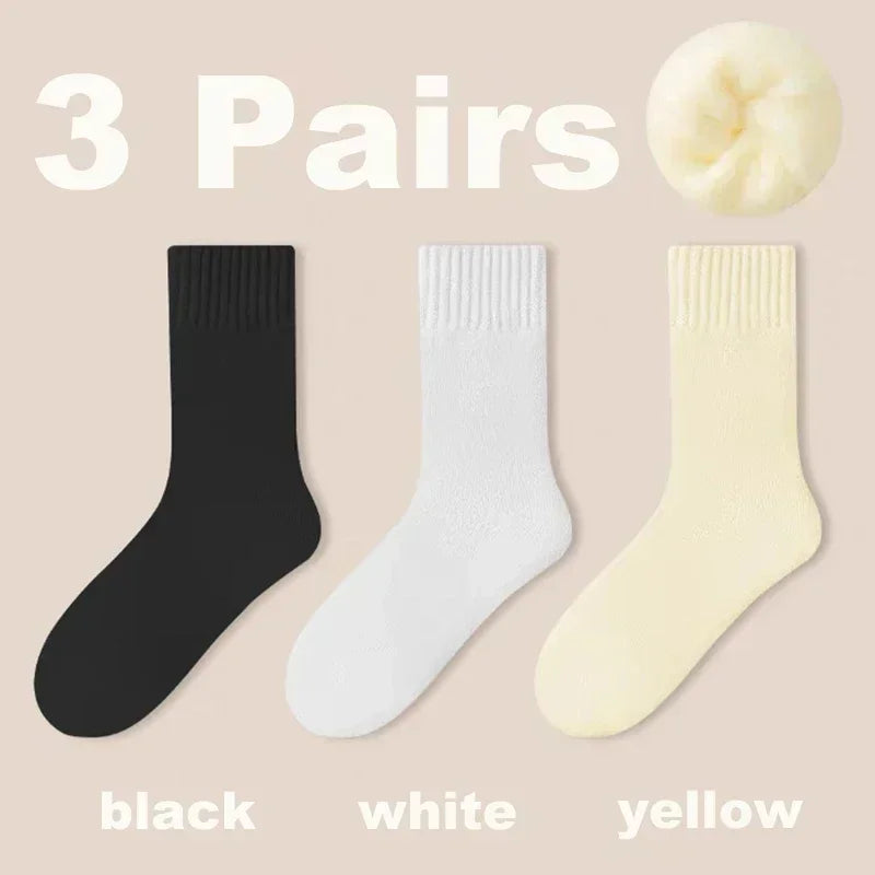 3 pairs women's cozy socks, view 7 - MRSLM