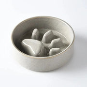 ceramic slow feeding pet bowl, view 7 - MRSLM