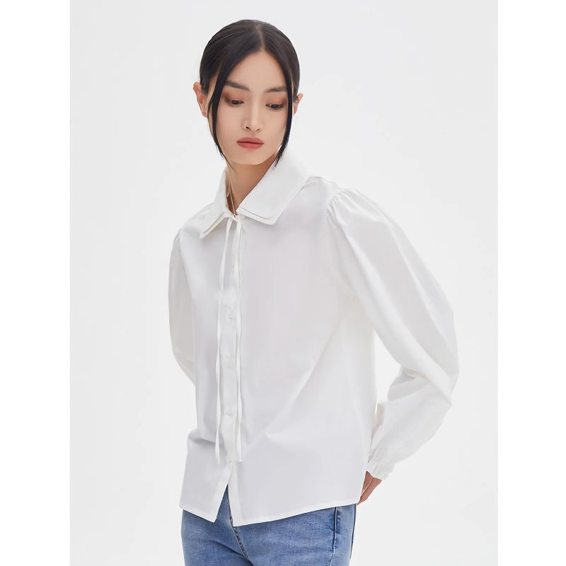 Bubble sleeve blouse for women, view 4 - MRSLM