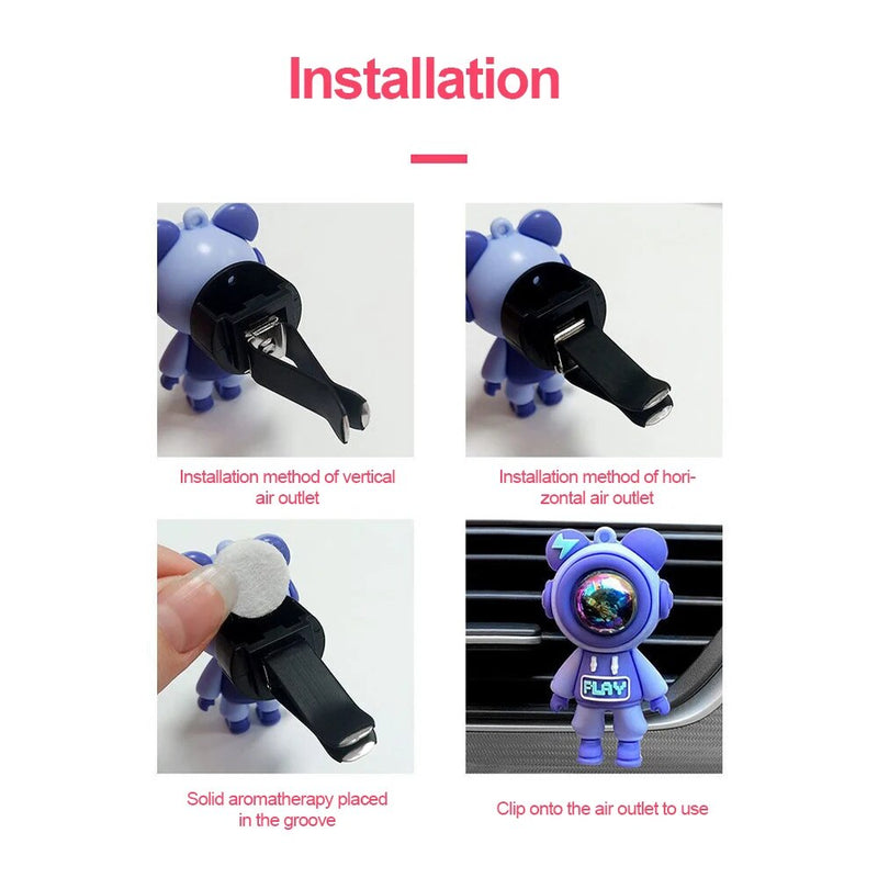 Astronaut car air freshener clip, view 11 - MRSLM