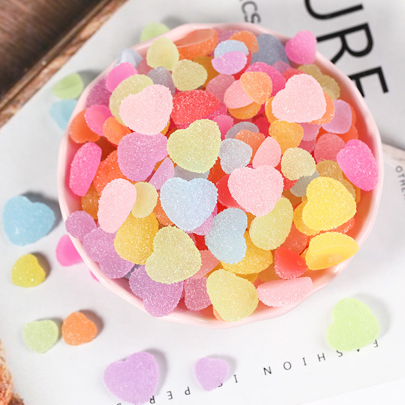 heart and star nail resin charms, view 7 - MRSLM