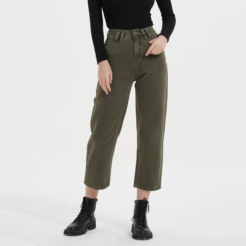 Y2K vintage high-waist straight leg jeans - MRSLM