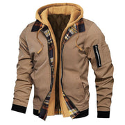 men's thick hooded jacket, view 5 - MRSLM