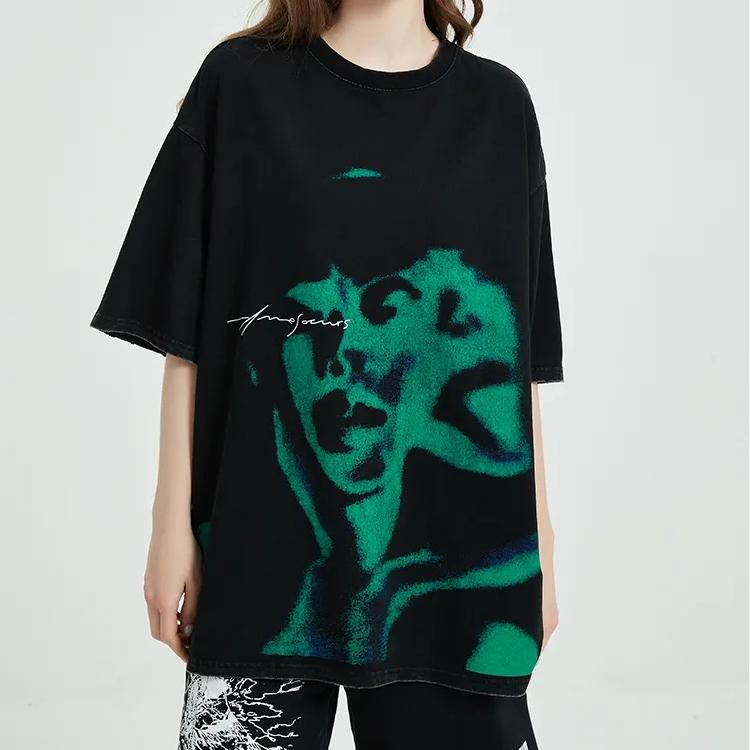 oversized hip hop t-shirt, view 3 - MRSLM