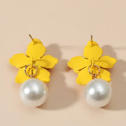 flower drop earrings, view 7 - MRSLM