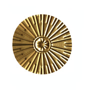 Round gold metal wall hanging, view 2 - MRSLM