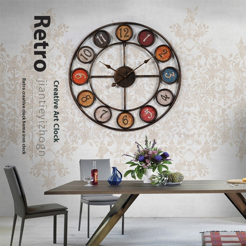 retro iron wall clock - MRSLM