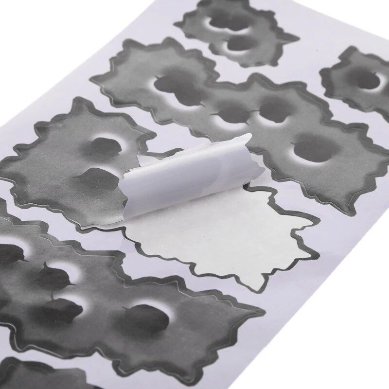 3D bullet hole and scratch car decals, view 9 - MRSLM
