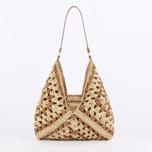 women's large capacity straw tote bag - MRSLM