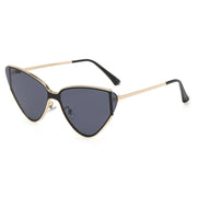 metal cat eye sunglasses, view 2 - MRSLM