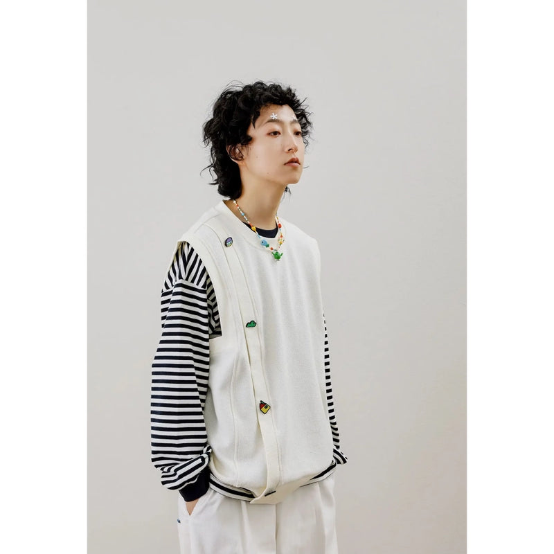 sleeveless loose pullover, view 5 - MRSLM