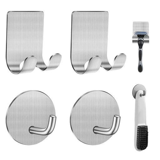 adhesive razor and towel holder set, view 3 - MRSLM