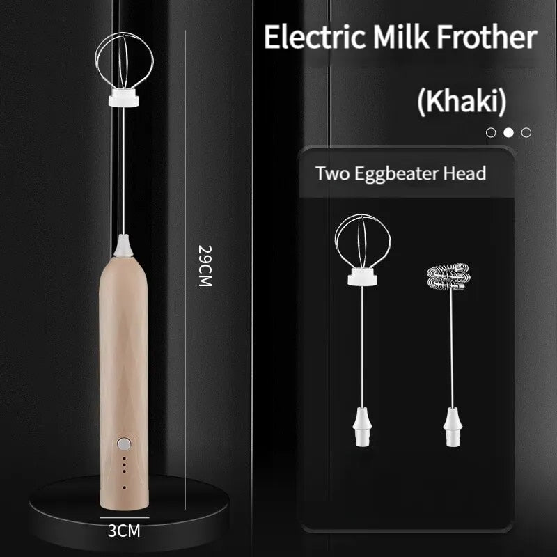 USB rechargeable mixer and milk frother, view 2 - MRSLM