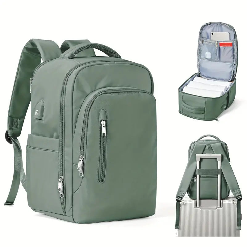 large capacity laptop backpack, view 3 - MRSLM