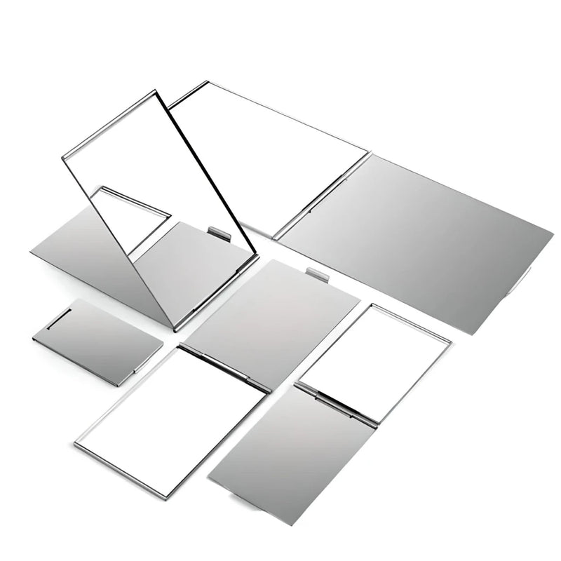 aluminum folding pocket mirror - MRSLM