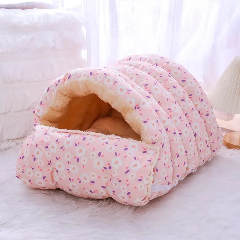 plush cat and puppy bed, view 3 - MRSLM