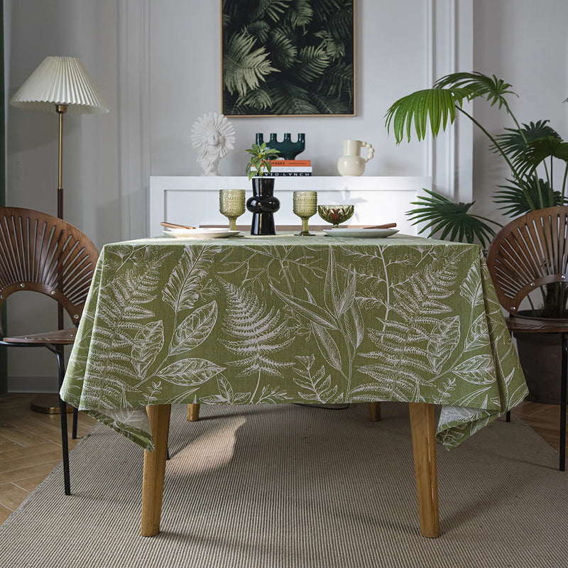 green leaf dining table cloth - MRSLM