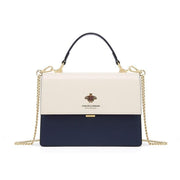 square leather shoulder bag, view 2 - MRSLM