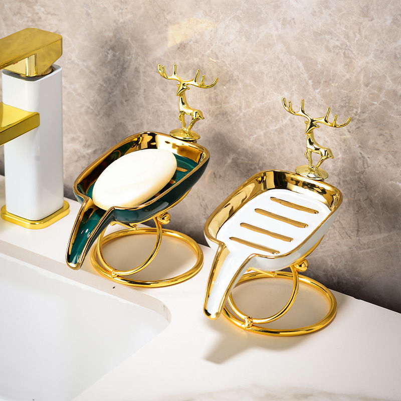 ceramic soap rack with drainage, view 6 - MRSLM