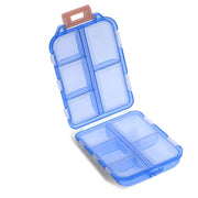 portable 10-grid travel pill organizer, view 2 - MRSLM