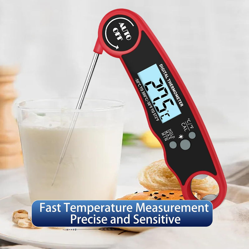 digital meat thermometer with folding probe, view 5 - MRSLM