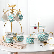 green european ceramic tea set, view 3 - MRSLM