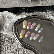 hand-worn flower nails, view 4 - MRSLM