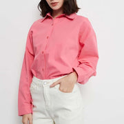 autumn oversized casual blouse - MRSLM