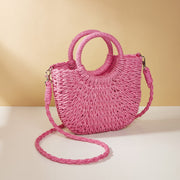 straw crossbody bag, view 11 - MRSLM
