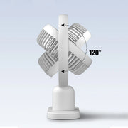 mini rechargeable desk fan with light, view 7 - MRSLM