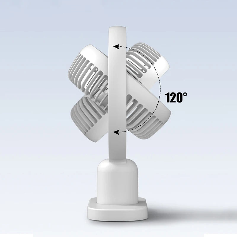 mini rechargeable desk fan with light, view 7 - MRSLM
