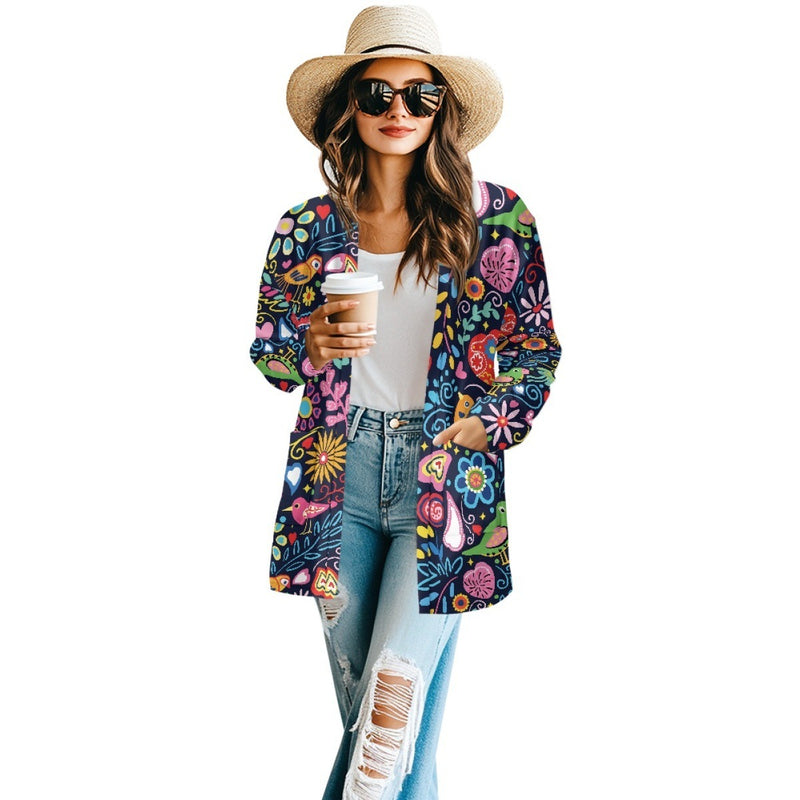 long sleeve cardigan jacket, view 9 - MRSLM