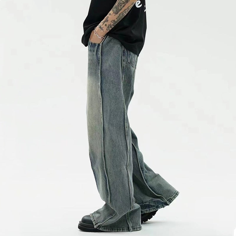 high street loose wide-leg pants, view 4 - MRSLM