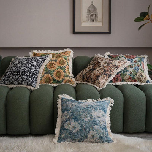 jacquard floral cushion cover - MRSLM
