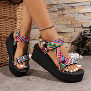 hemp rope gladiator beach sandals, view 3 - MRSLM