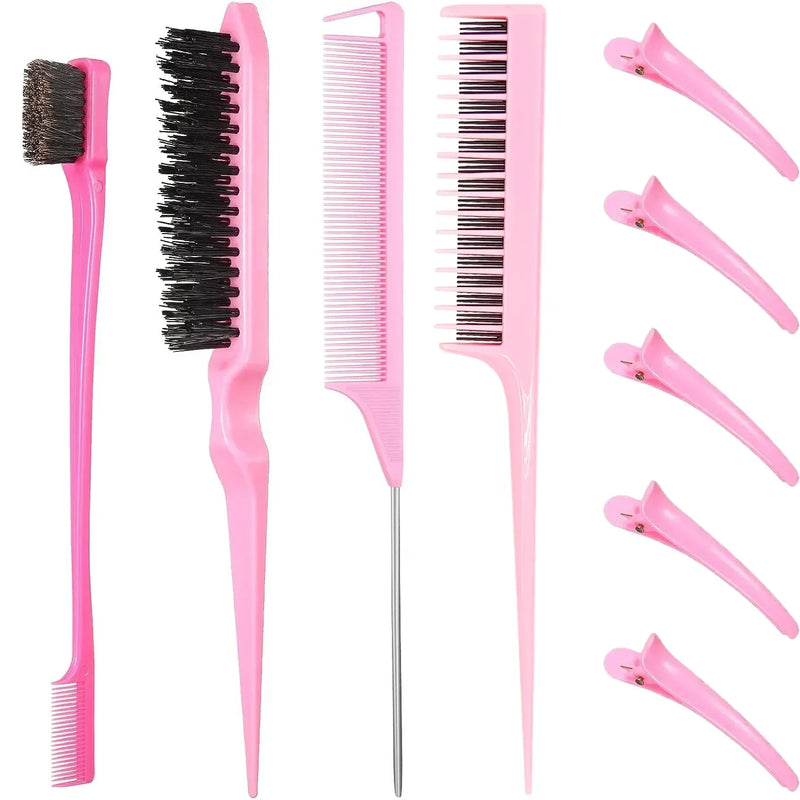 9-piece hair styling comb set, view 3 - MRSLM