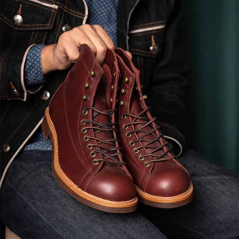 vintage british men ankle boots, view 4 - MRSLM