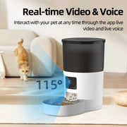 automatic pet feeder with camera, view 5 - MRSLM