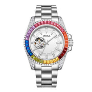 men's automatic steel band watch, view 5 - MRSLM